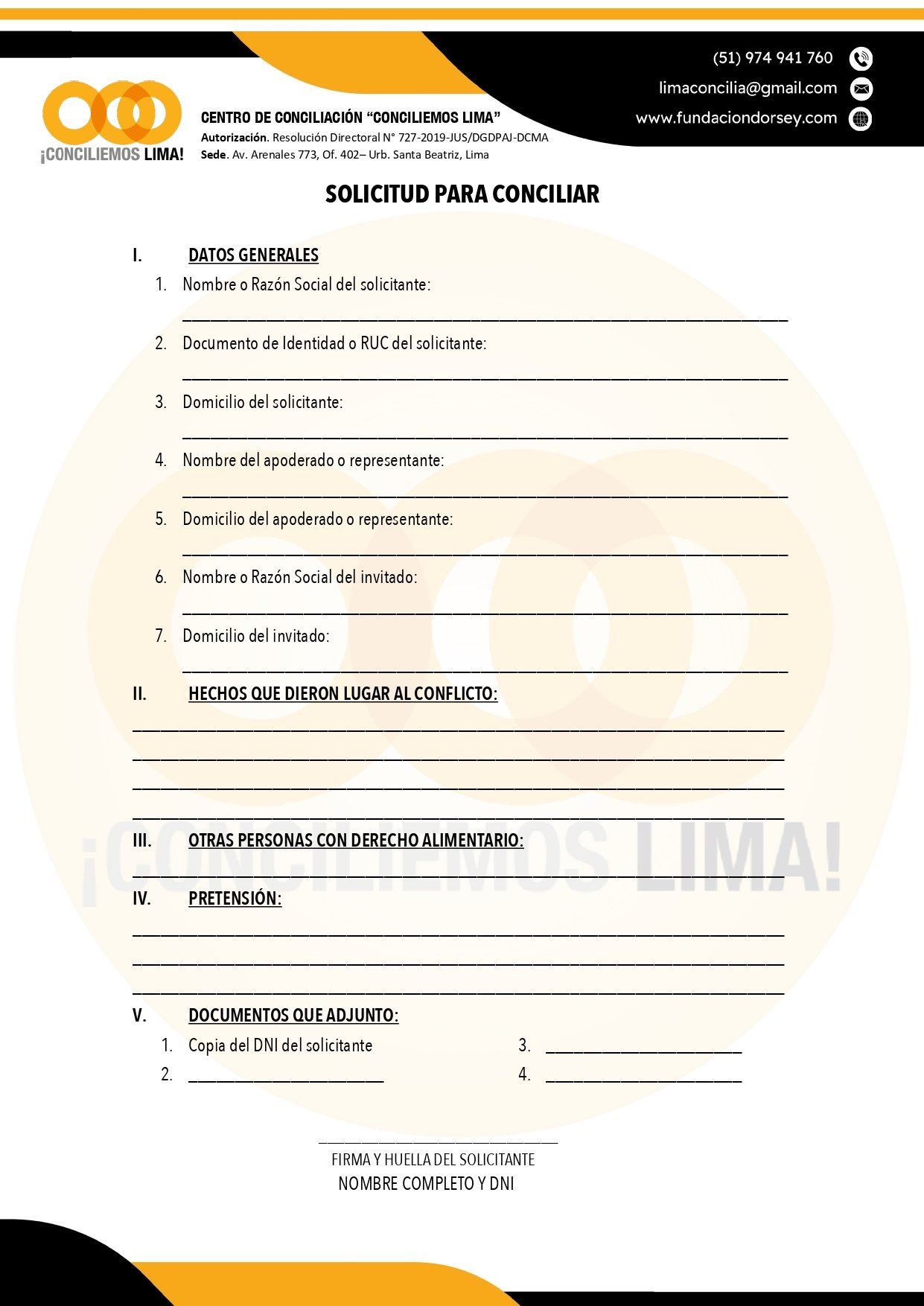 Formatos conciliación institucional