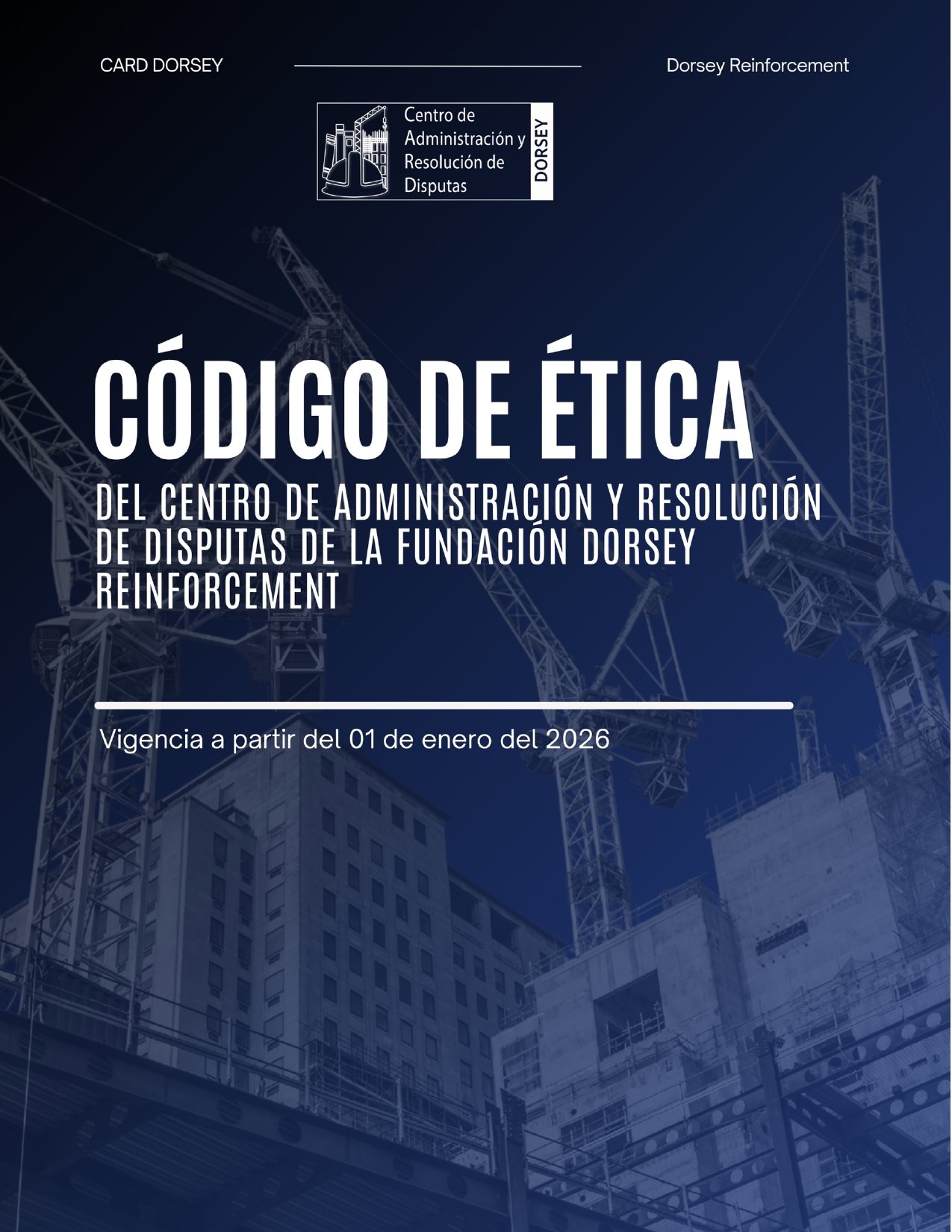 Portada del Código de Ética de la JPRD