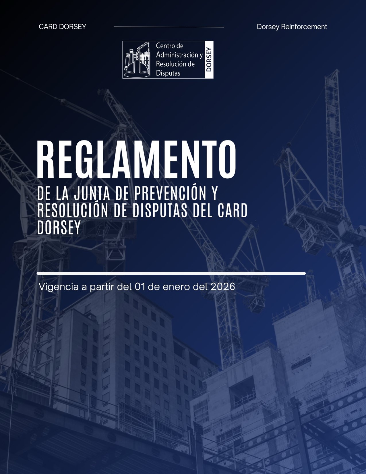 Portada del reglamento de la JPRD